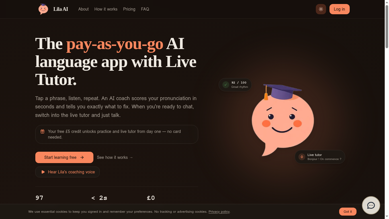 Lila AI — web app built by Diamond Internet